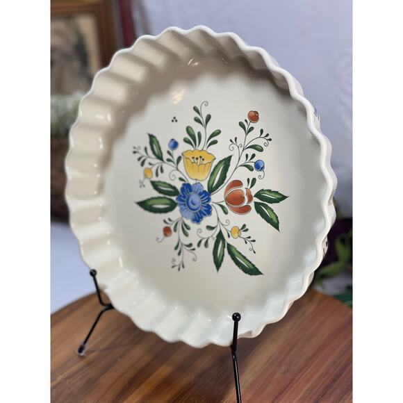 Vintage 1982 Asta Porcelain 10" Pie Platter - Made in Japan - Picture 2 of 8